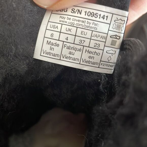 UGG Adirondack III Boot Black USA Women Size 6/UK 4/EU37(MSRP$250) - Picture 12 of 14